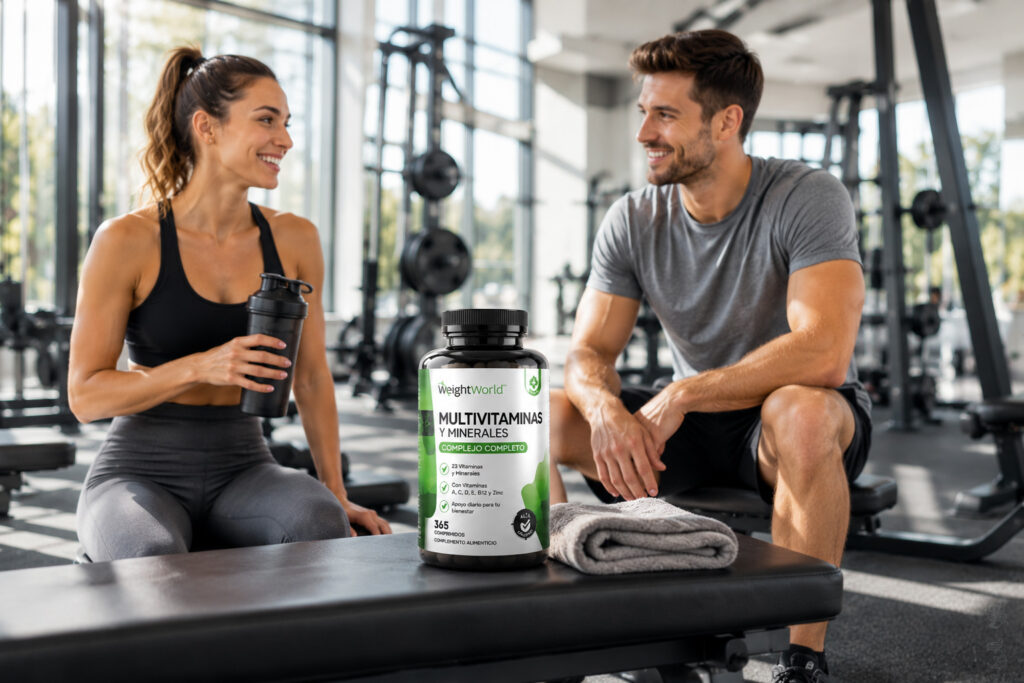 multivitaminas y minerales en gym