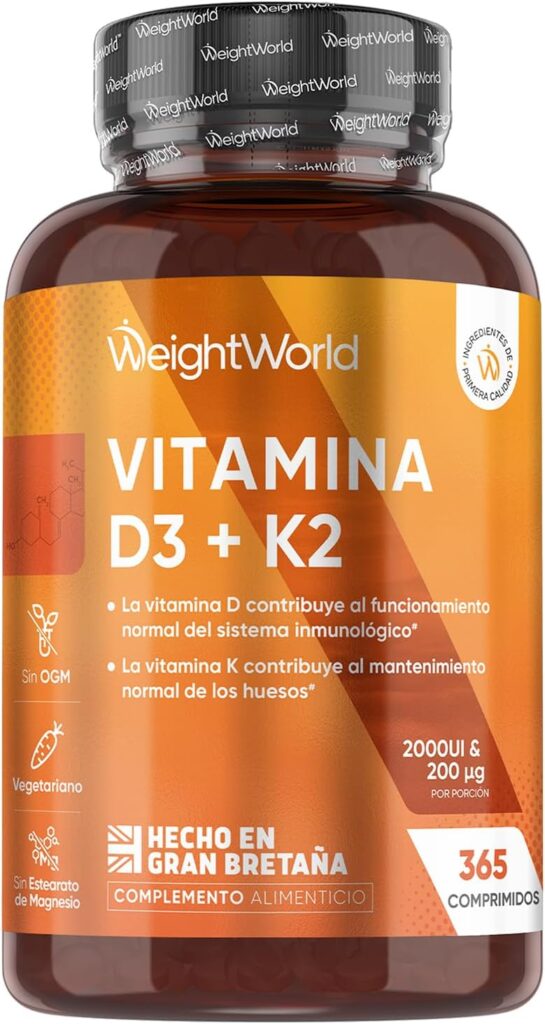 vitamina D3+ K2 weightworld