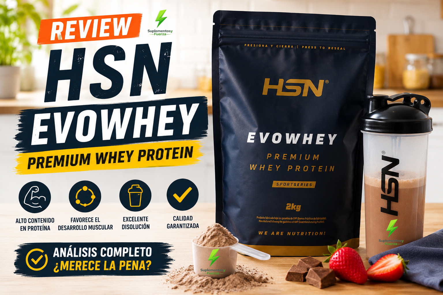 Análisis completo de proteína Evowhey