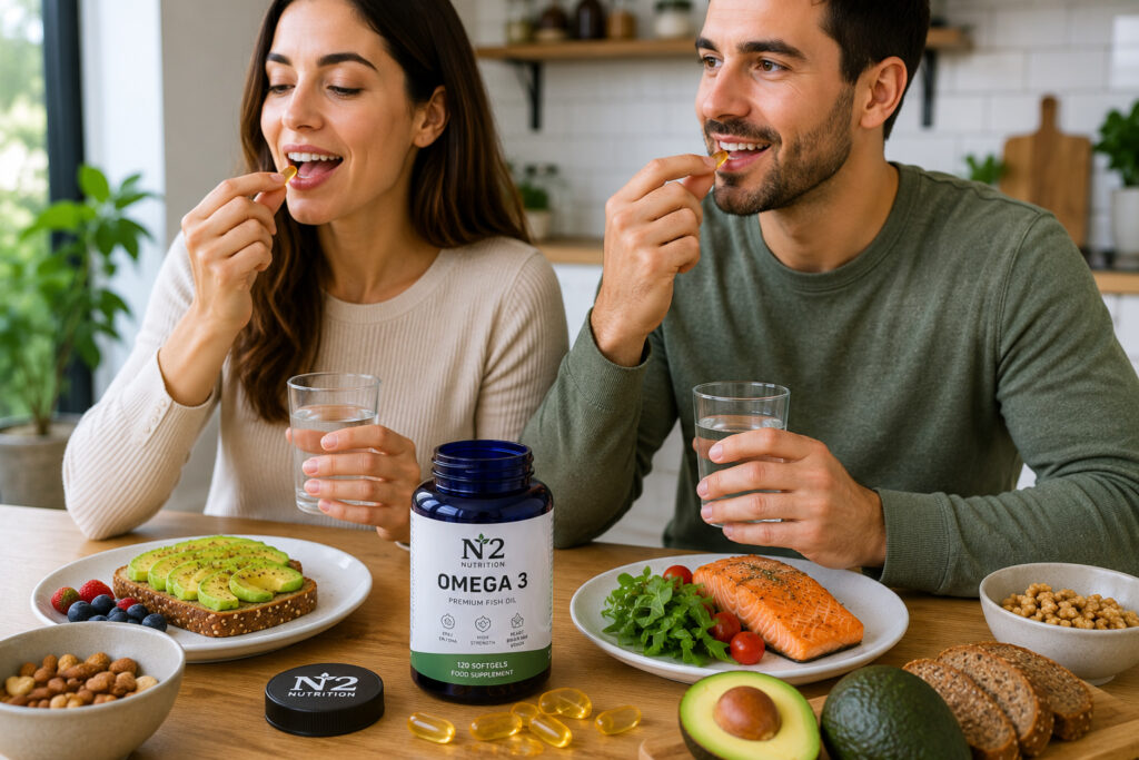 Desayuno saludable con omega-3