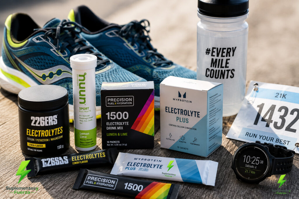 Kit de hidratación de  sales minerales para corredores