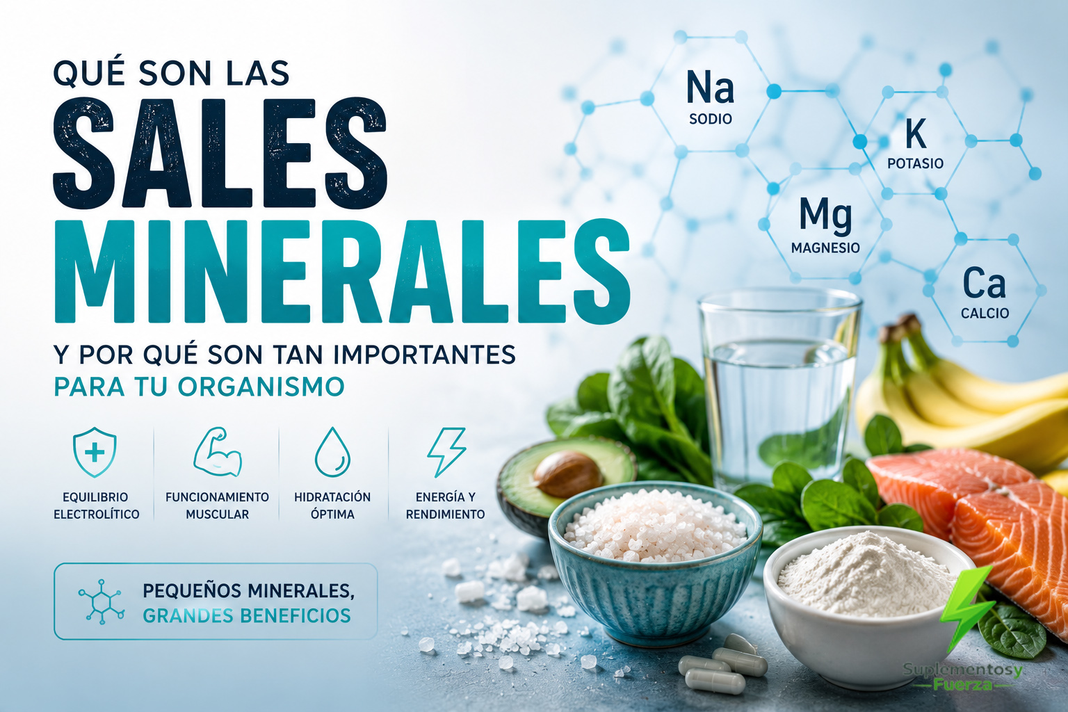 Qué son las sales minerales y su importancia
