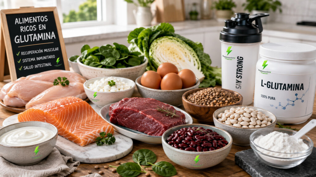 Alimentos ricos en glutamina
