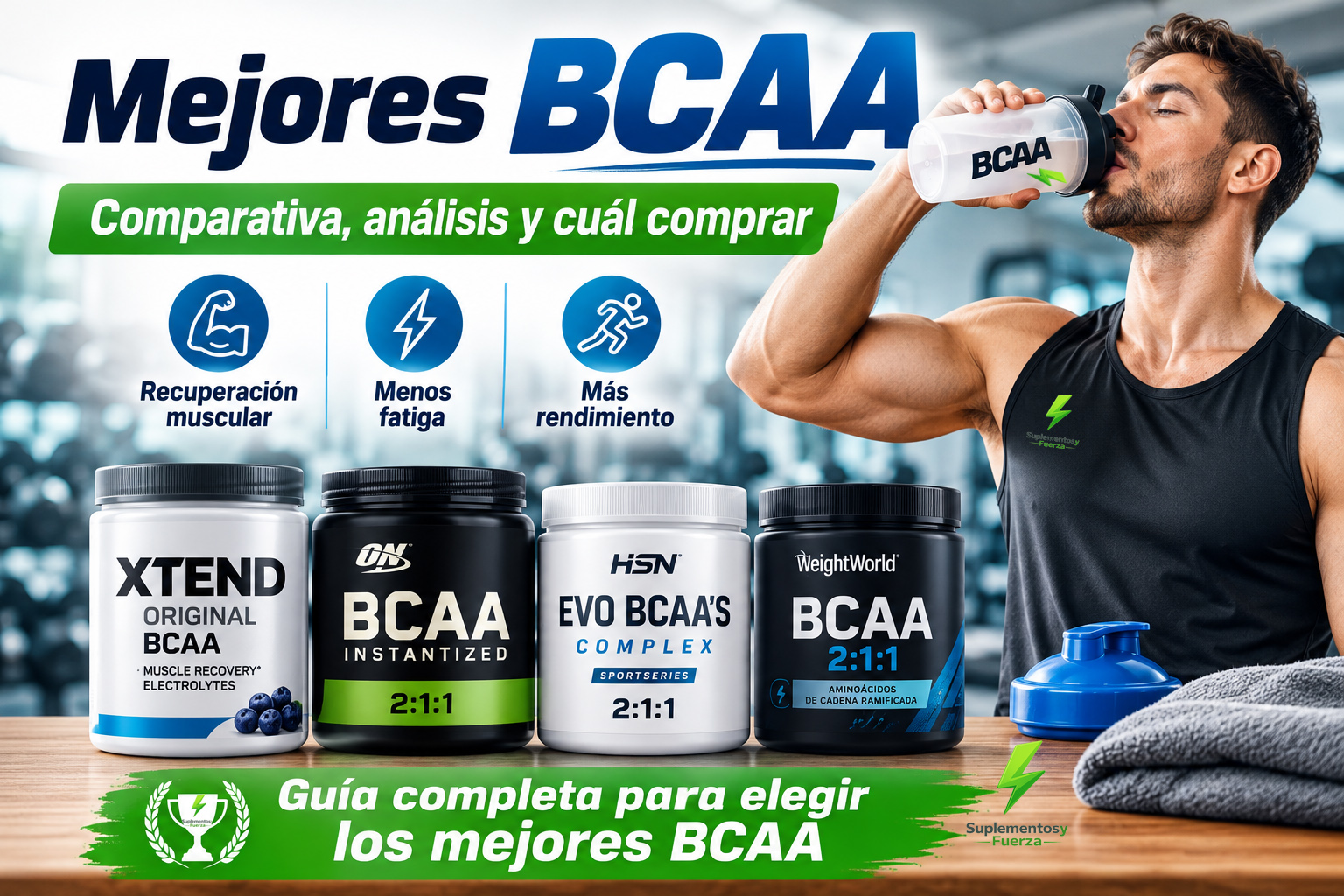 Mejores BCAA: comparativa, análisis y cuál comprar