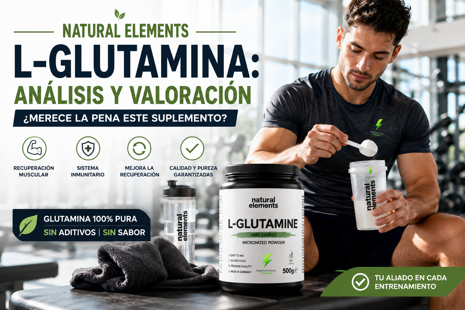 Natural Elements L-Glutamina